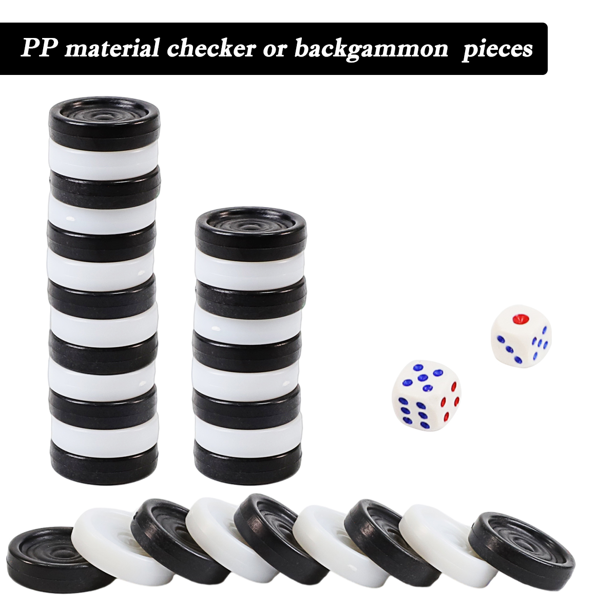 WG-PC22 Backgammon Chess Pieces